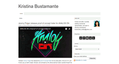 Desktop Screenshot of kristinabustamante.com