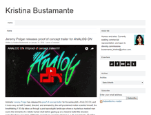 Tablet Screenshot of kristinabustamante.com